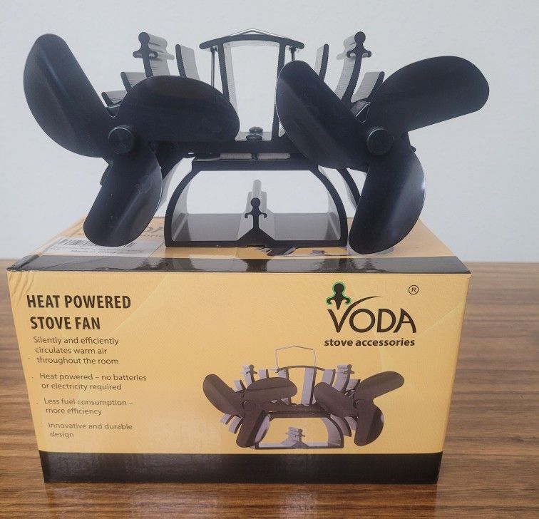 VODA Twin Thermoelectric (Heat) Powered Stove Fan