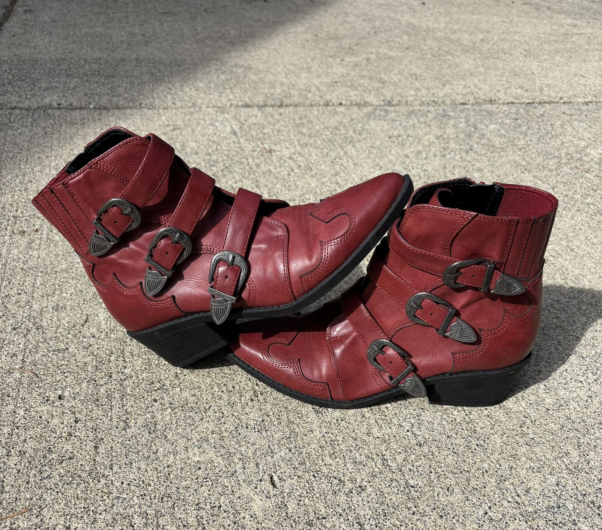 Indigo Rd Red Western Booties Size 6.5