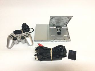 Sony PlayStation 2 Slim Silver Bundle 