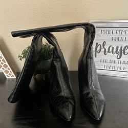 Black Croco- Nine West  Boot 