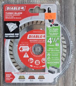 Diablo 4-1/2" Diamond Turbo Masonry Cut-Off Blade