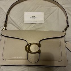 Coach Tabby 26 White Genuine Leather