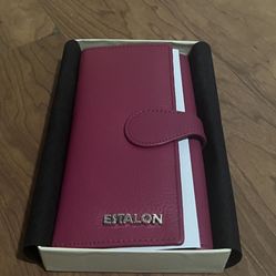 Estalon Raspberry Leather Wallet 