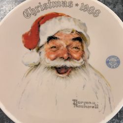 Authentic Vintage Norman Rockwell ‘Santa’ Plate