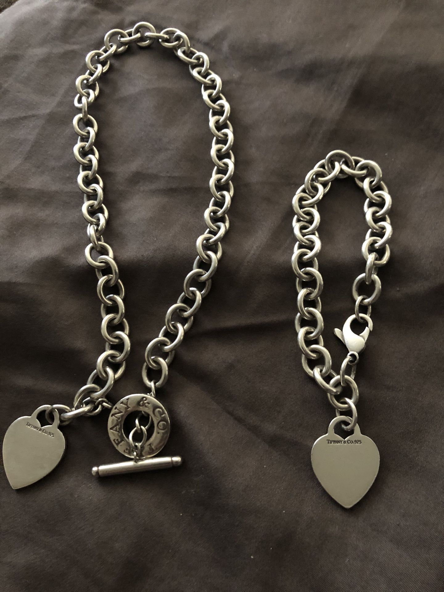 Tiffany & Co. choker necklace and matching bracelet