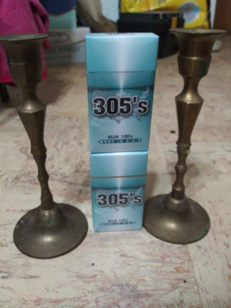 India brass candle sitcks