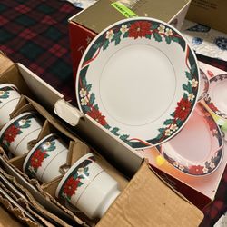  Xmas Dinner Plate Setting for 8 