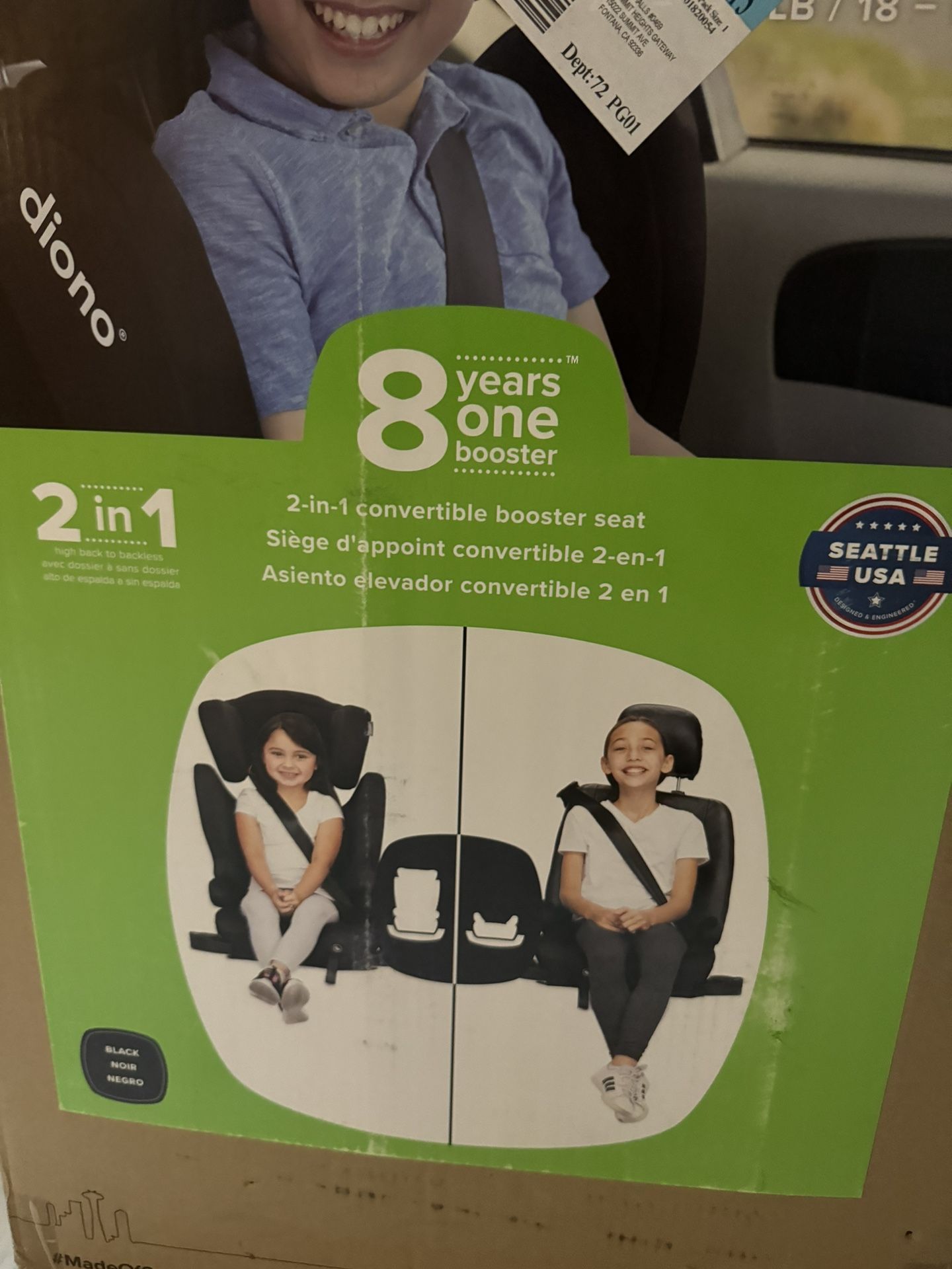 2 In 1 Booster Car Seat 