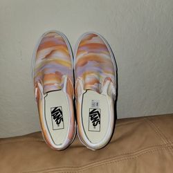Vans PINK ORANGE ABSTRACT TYE DYE CLOUD PATTERN