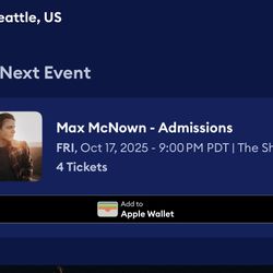 Max McNown Tickets 
