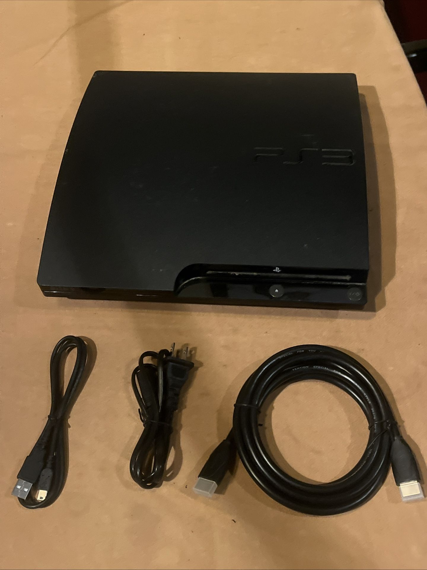 PS3 PlayStation 3 Slim(CECH-2501A) 160GB Game Console Only w/ Cords