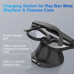 Rayban meta docking charger for glasses