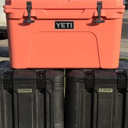 Yeti Tundra 45 Hard Cooler in CORAL Edition