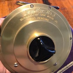 Fin Nor wedding cake fly reel. 