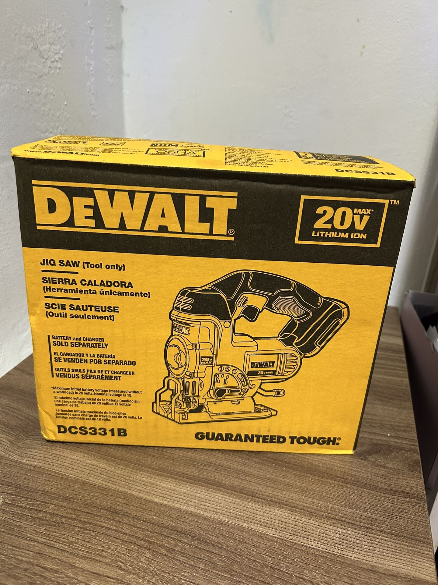 NEW DEWALT DCS331B 20V MAX XR Jig Saw Cordless (Tool Only)