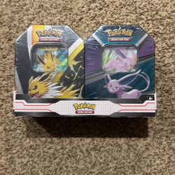 Pokemon V-Heroes Bundle Tin Target 2023 Jolteon And Espeon