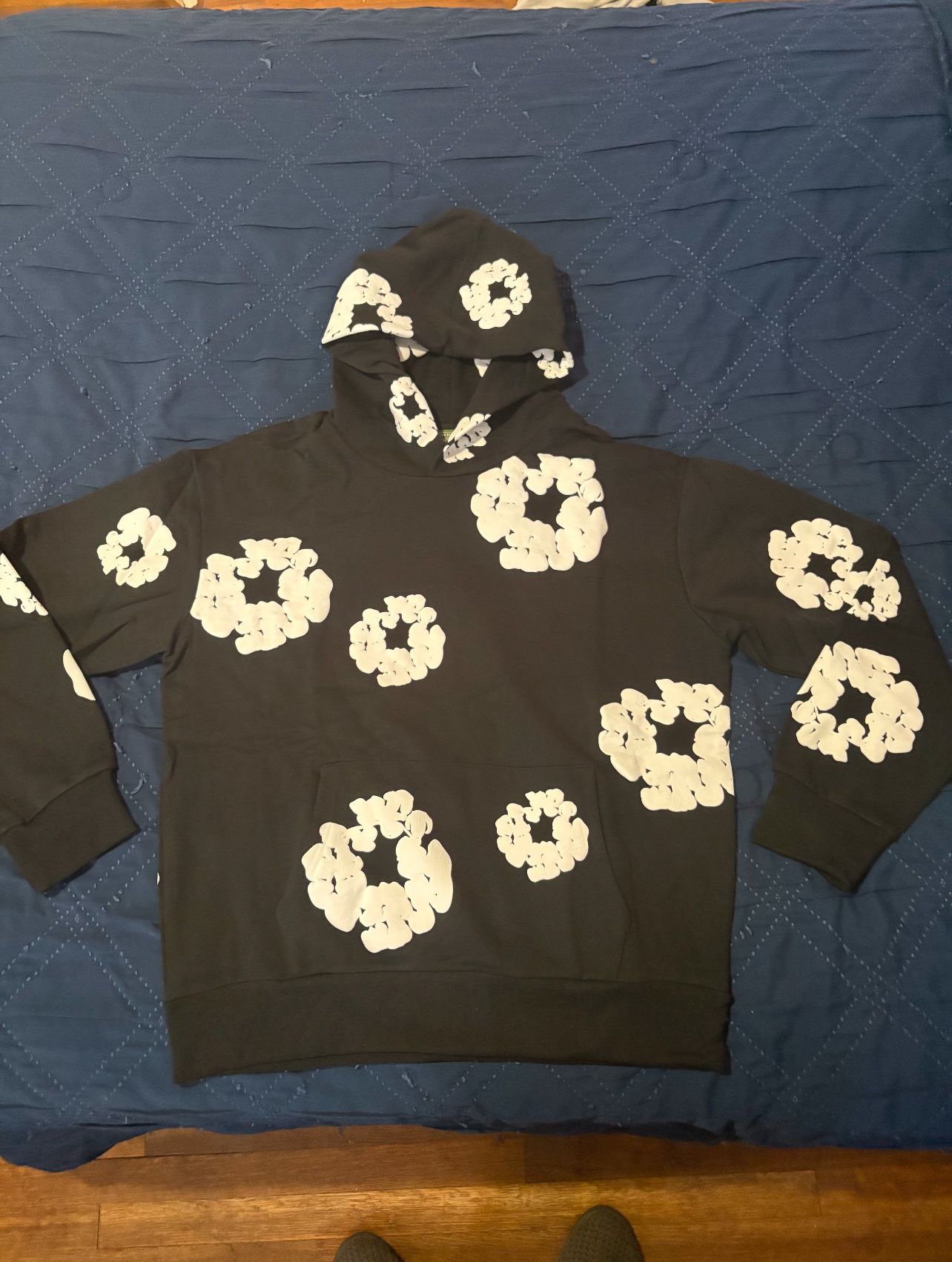 black and grey denim size medium