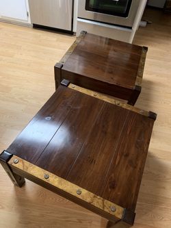 Two Large Solid wood Customers design tables