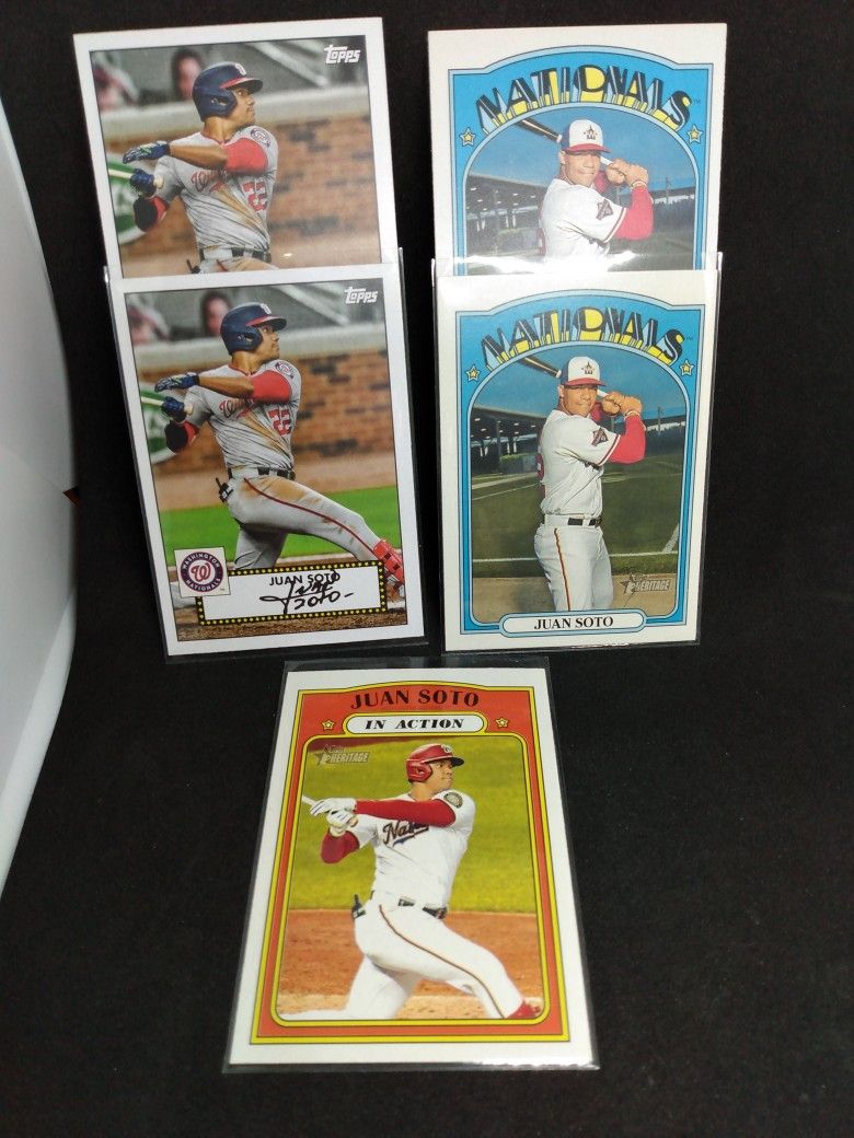 5 Card Juan Soto Card Lot