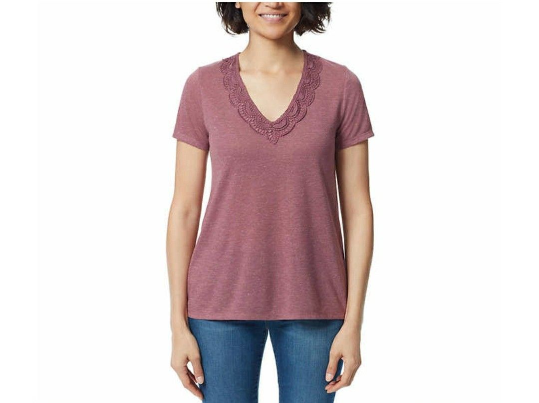Ella Moss Ladies' V-Neck Lace Top Size XS-XXL Available