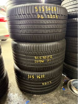 22” tires continental 315/30/22 semi new with free installation $125 each