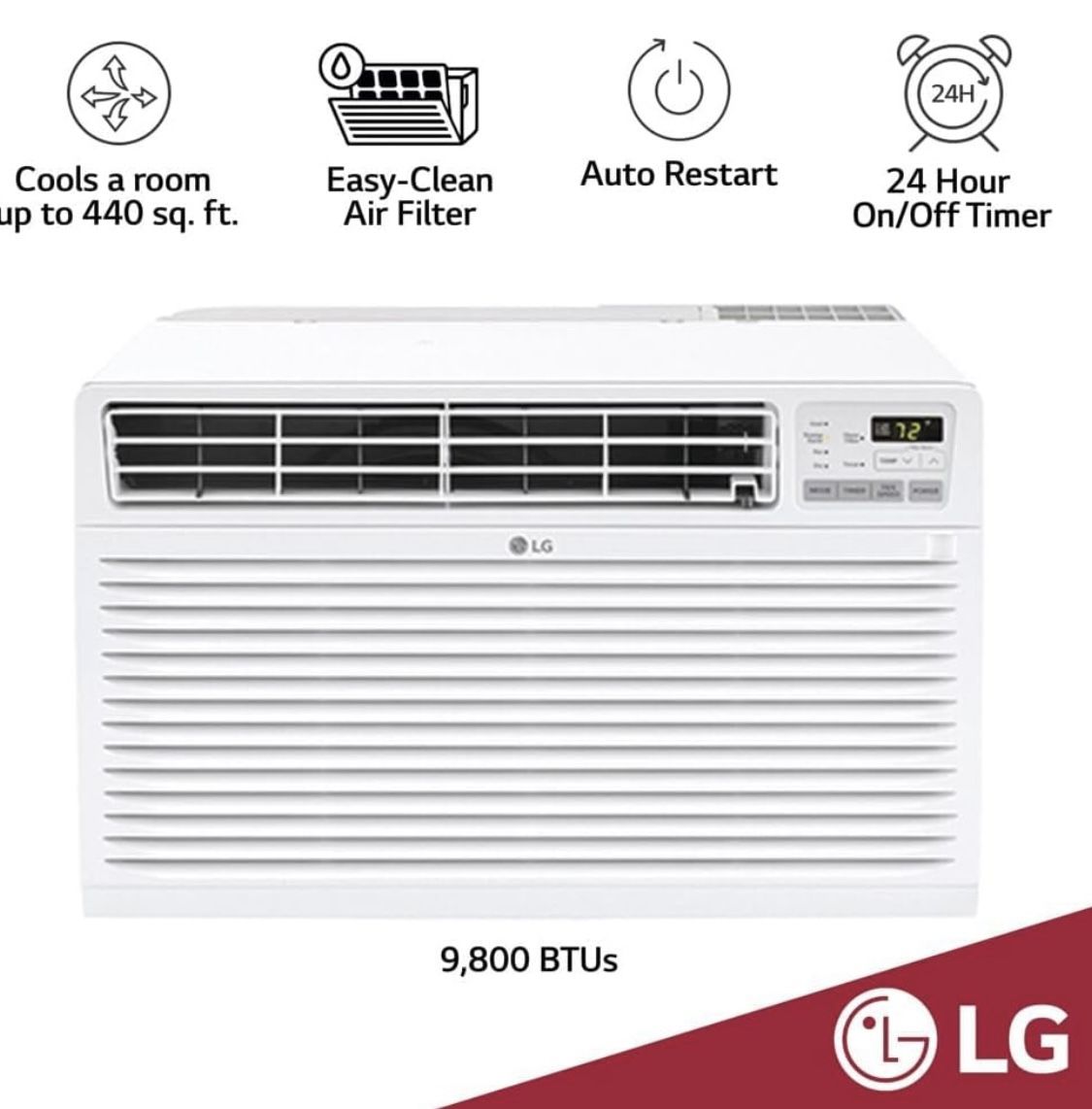 LG 9,800 BTU Through-the-Wall Air Conditioner Brand New