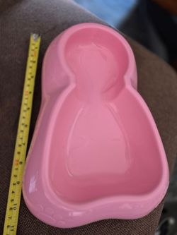 Double pet bowl for food/water