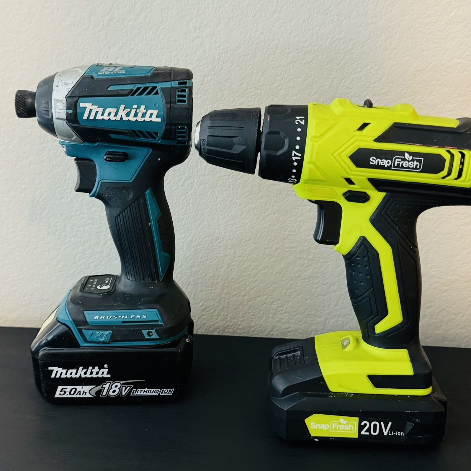 Makita 18v Lithium- Ion drill & 20v Lithium Ion 