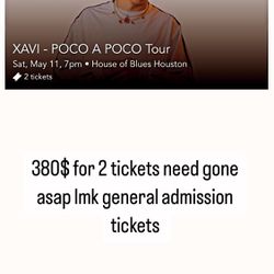 Xavi Tickets 