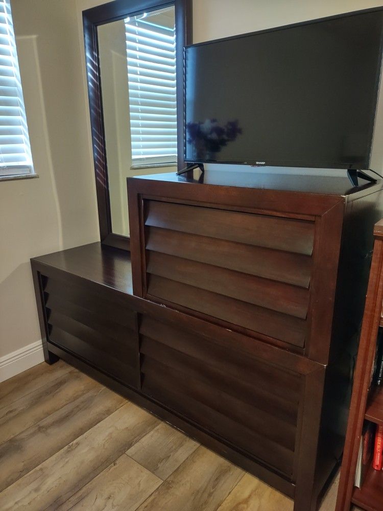 Dresser And Mirror