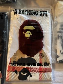 White Burberry bape t shirt (Small)