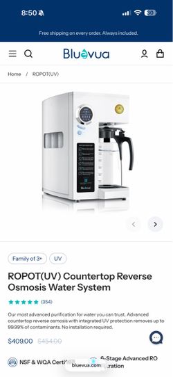 Countertop Reverse Osmosis Water System