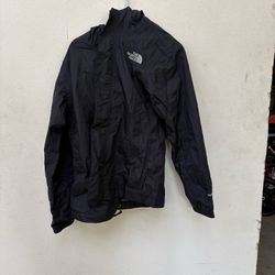 Black North Face Rain Coat Size Girl Small