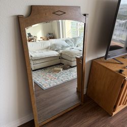 Wood Framed Mirror 