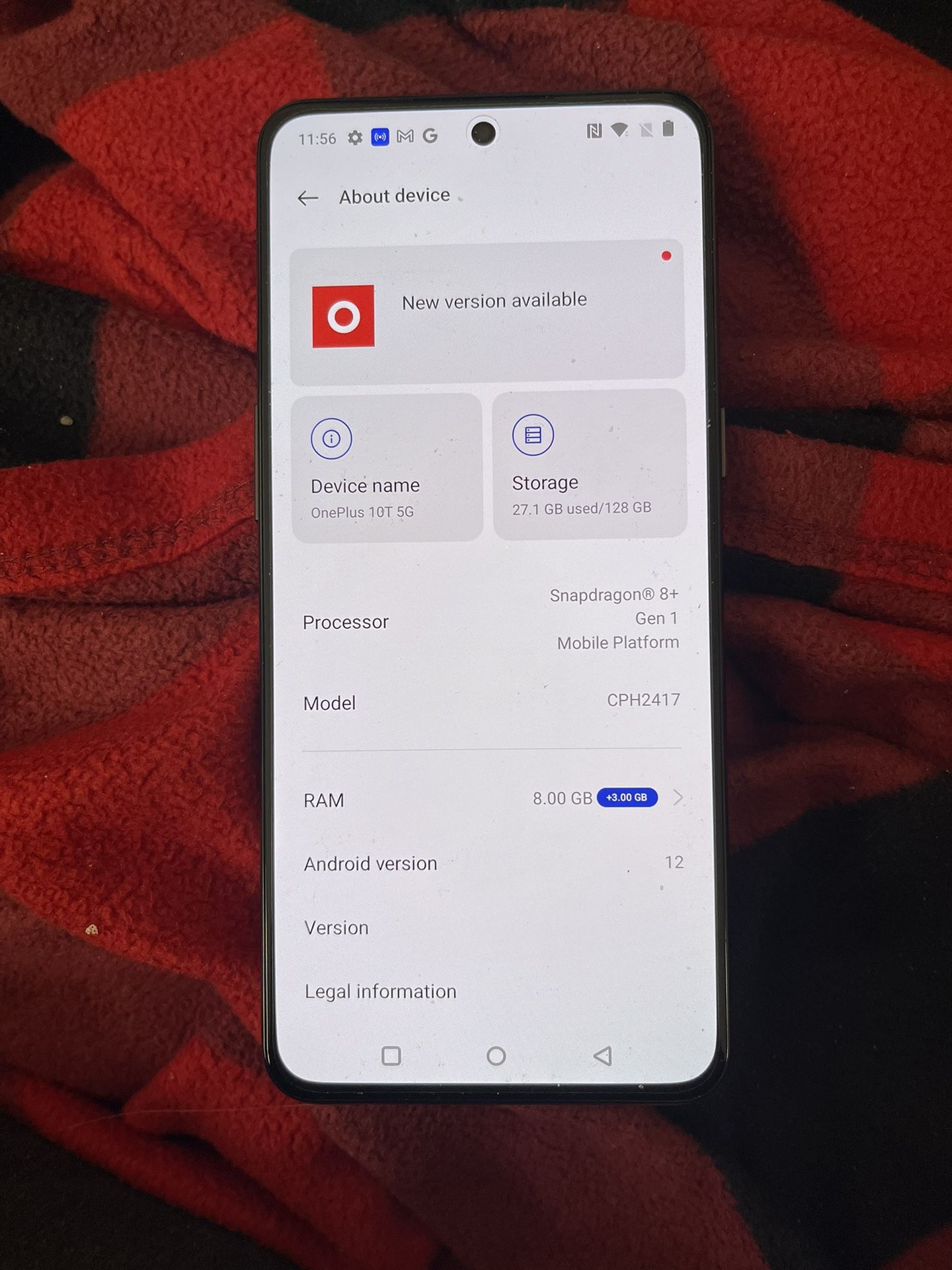 Oneplus 10T 5g 128 Gb Unlocked Lightly Used For 325 Phone Only