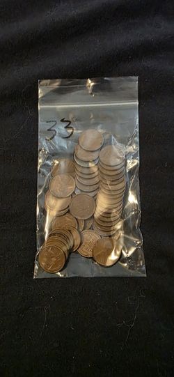 45 Random Wheat Pennies 