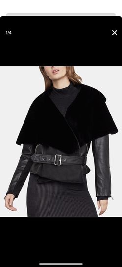 BCBGMaxaria leather jacket size S