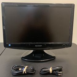 Sharp - 19" Class (19" Diag.) - LCD TV - 720p - HDTV - Black