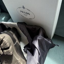 Prada Monolith brushed leather Chelsea boots