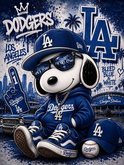 Los Angeles Dodger Snoopy Tumblers