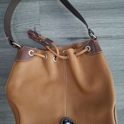 Dooney And Bourke Brown Leather Satchel