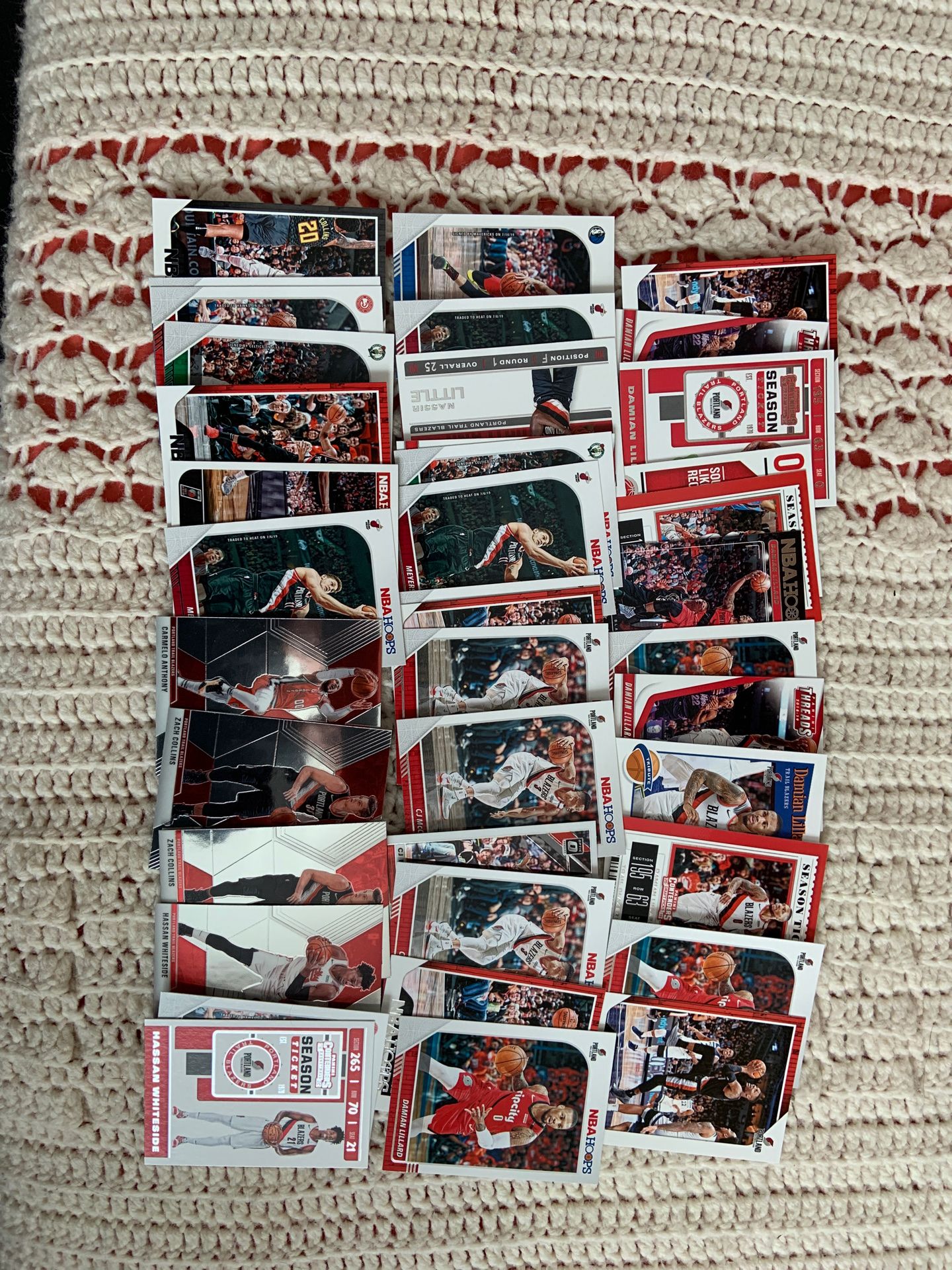 39 Portland Trail Blazer basketball cards