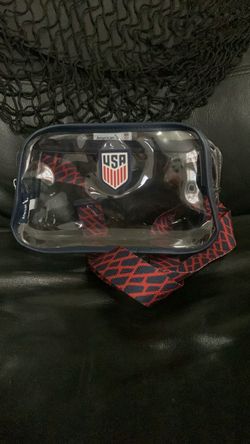 American Airlines FIFA Team USA World Cup Amenity Kit Clear Belt Bag Fanny Pack