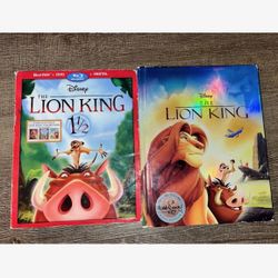The Lion King Digibook And Blu Ray & The Lion King 1/2 Blu Ray Only