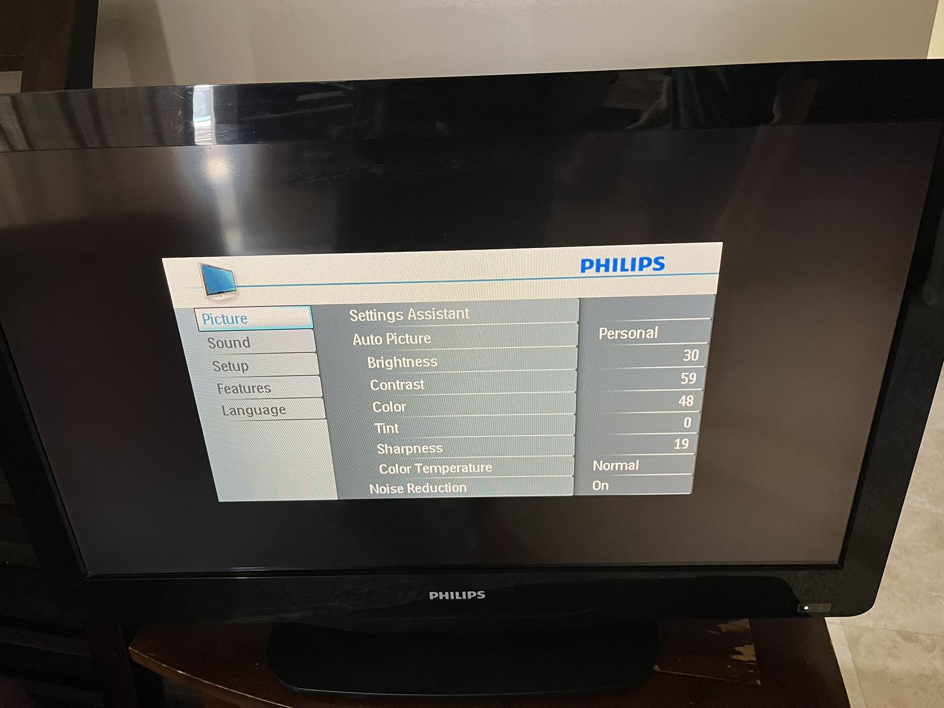 PHILIPS 32in TV MODEL:32PFL3506/F7