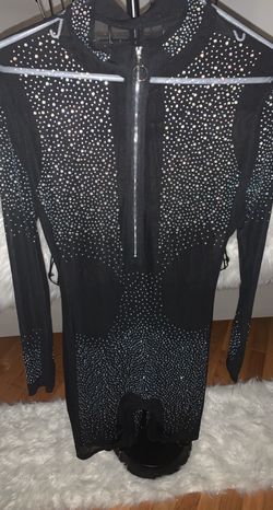 Black See Through Clubwear Romper