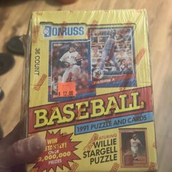 1991 Donruss Baseball Factory Set Sealed Box Series 1