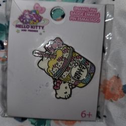 Hello Kitty and friend Enamel pin