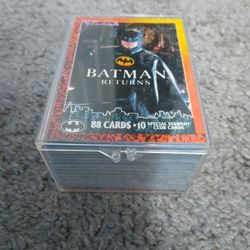 1992 Batman Returns 88 Cards 10 Stickers Card Set!