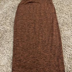 Long Brown Skirt 